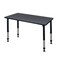 Kee Rectangle Tables > Height Adjustable > Rectangular Classroom Tables, 48 W, 30 L, 23-34 H, Gray MT4830GYAPBK - alternate 1